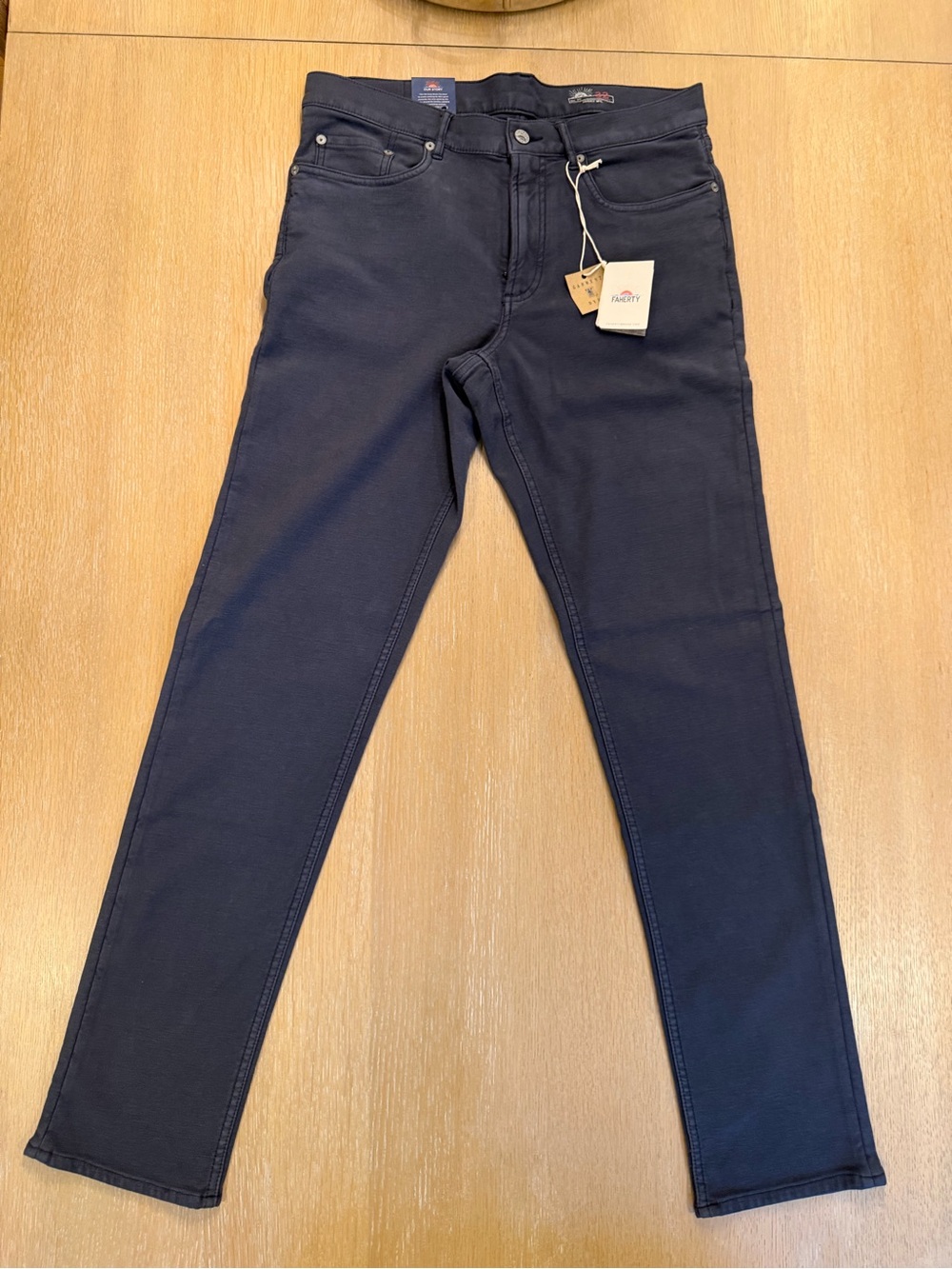 Men’s Faherty 32x32 dark slim fit pants NEW